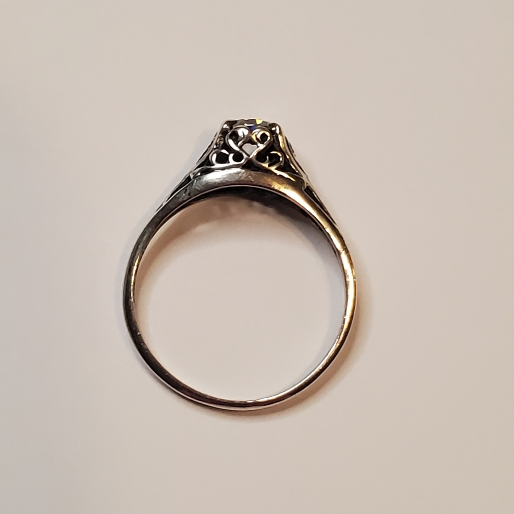 Vintage Scrolled Sterling Ring - Picture 6 of 16